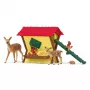 Bosdieren set Schleich 42658S kleurrijke voeraccessoires