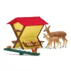 Bosdieren set Schleich 42658S kleurrijke voeraccessoires