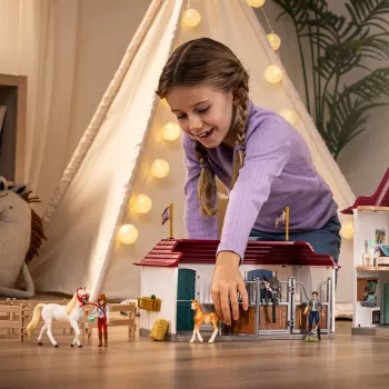 schleich HORSE CLUB Lakeview Country House and Stable, huis, paarden, 5 jaar, veelkleurig