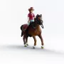 schleich HORSE CLUB Hannah & Cayenne, 5 jaar, paarden, veelkleurig