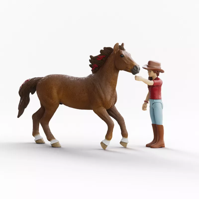 schleich HORSE CLUB Hannah & Cayenne, 5 jaar, paarden, veelkleurig