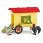 schleich FARM WORLD mobiele kippenren, boerderij, boerderij, boerderijdieren / boerderijspeelgoed, 3 jaar, veelkleurig