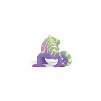 schleich Caspar het kameleon in regenboogkleuren, 3 jaar, veelkleurig, kunststof
