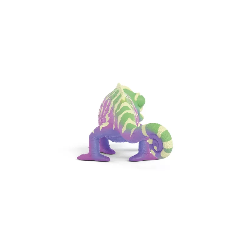 schleich Caspar het kameleon in regenboogkleuren, 3 jaar, veelkleurig, kunststof
