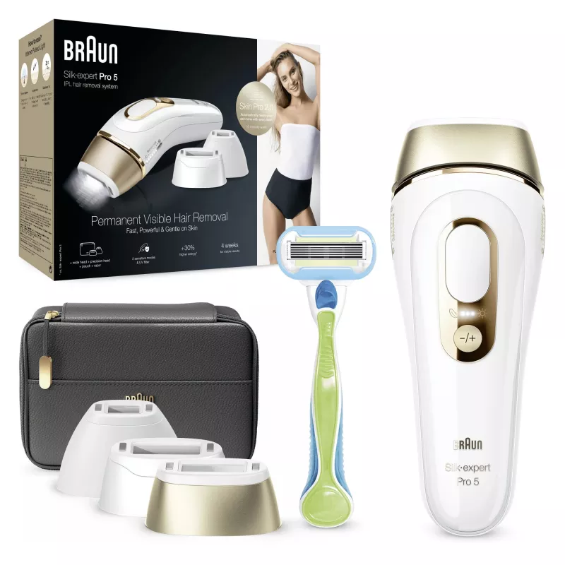 Braun Silk-expert Pro 5 PL5243 Intense Pulsed Light (IPL) goud, wit