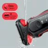 Braun Series 5 51-R1200S herenscheerapparaat foil-scheerapparaat trimmer zwart, rood