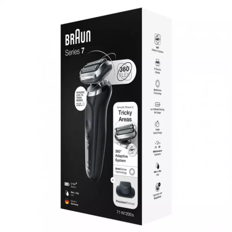 Braun Series 7 71-N1200s foil-scheerapparaat trimmer roestvrijstaal