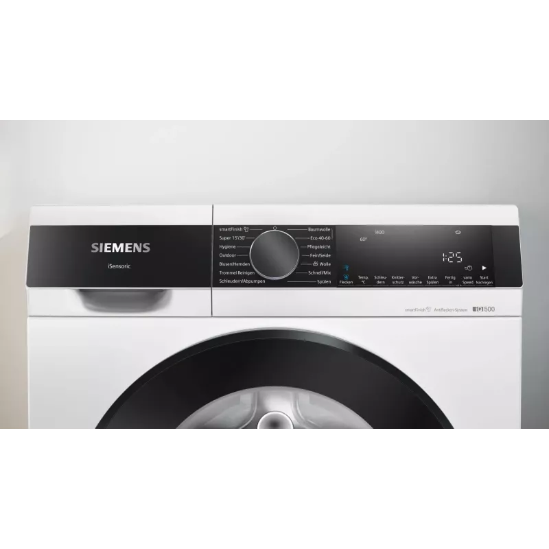 Siemens iQ500 WG44G2Z22 wasmachine frontlader 9 kg 1351 t/min zwart, wit