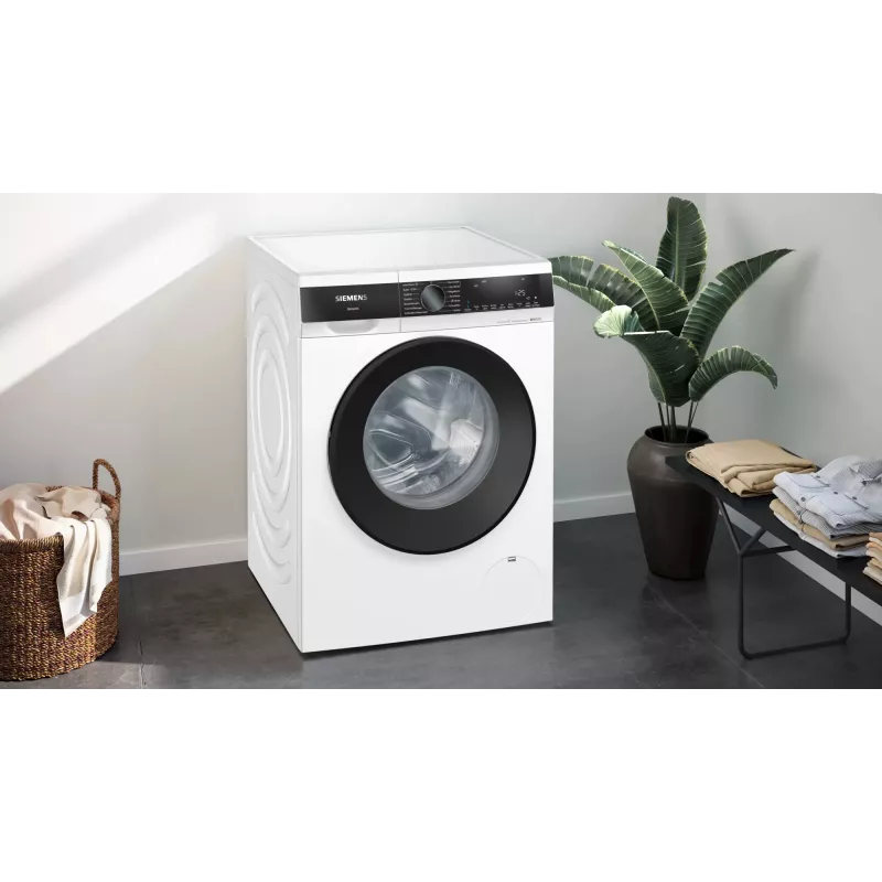 Siemens iQ500 WG44G2Z22 wasmachine frontlader 9 kg 1351 t/min zwart, wit