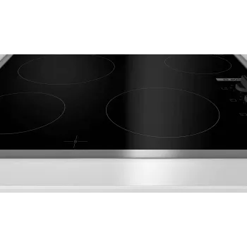 Bosch Serie 2 PKE645CA2E kookplaat zwart, RVS inbouw 60 cm keramische kookplaat 4 zone(n)