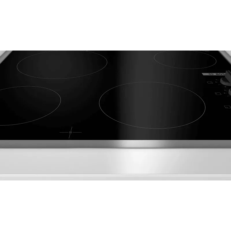 Bosch Serie 2 PKE645CA2E kookplaat zwart, RVS inbouw 60 cm keramische kookplaat 4 zone(n)