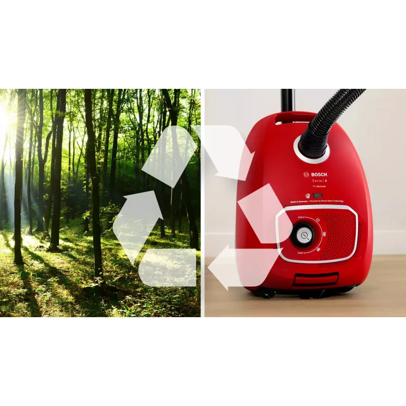 Bosch BGB41PET1 Stofzuiger 4 L Cilinderstofzuiger Droog 700 W Stofzak