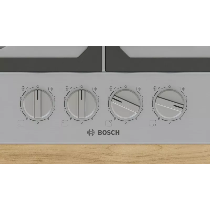 Bosch Serie 6 PCP6A5I90 Kookplaat RVS Inbouw 60 cm Gas 4 zone(s)