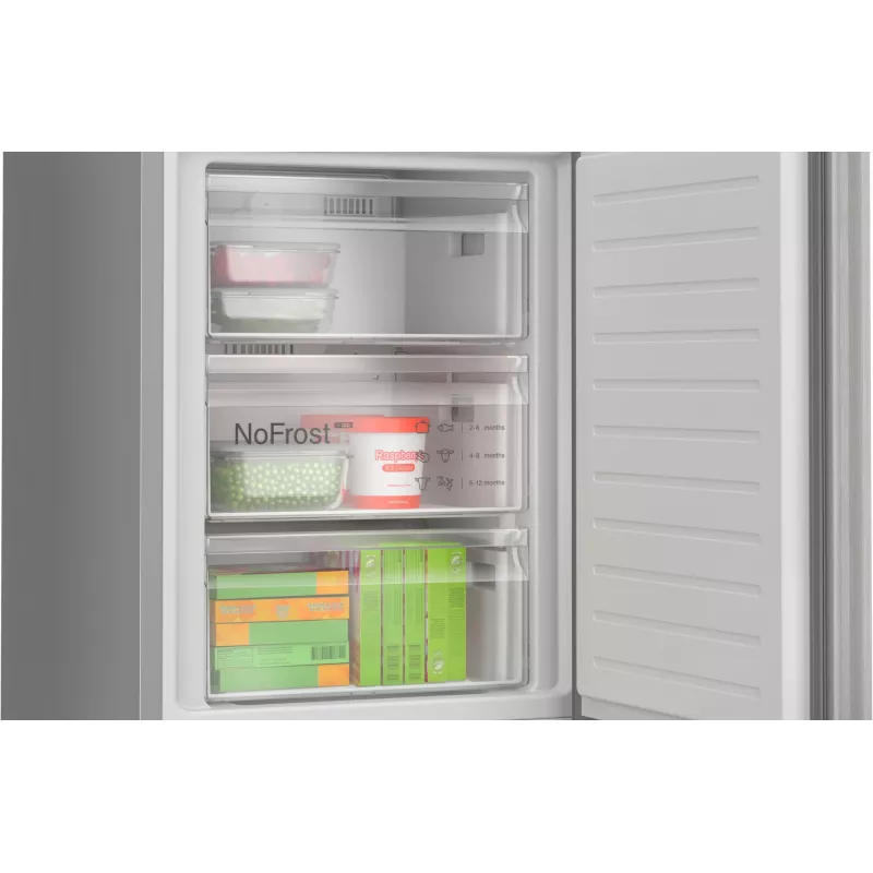 Bosch Serie 4 KGN392LAG Koel-vriescombinatie Vrijstaand 363 L Metallic