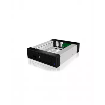 ICY BOX Carrier IB-129SSK-B harde schijf behuizing aluminium, zwart 2,5/3,5 inch