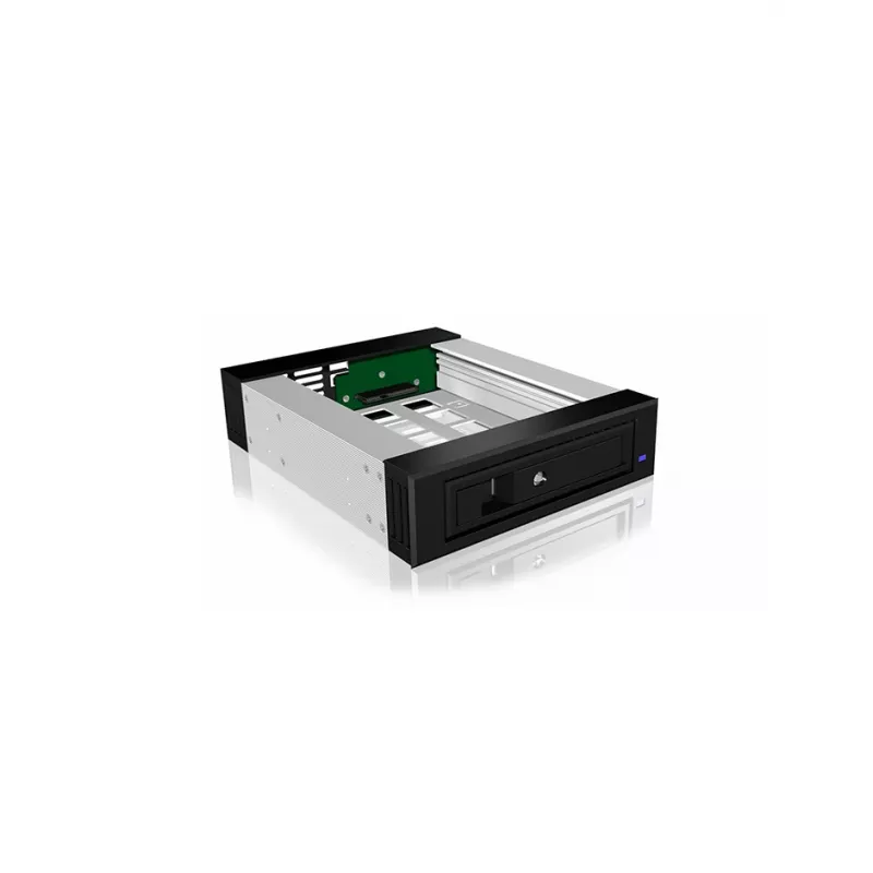 ICY BOX Carrier IB-129SSK-B harde schijf behuizing aluminium, zwart 2,5/3,5 inch