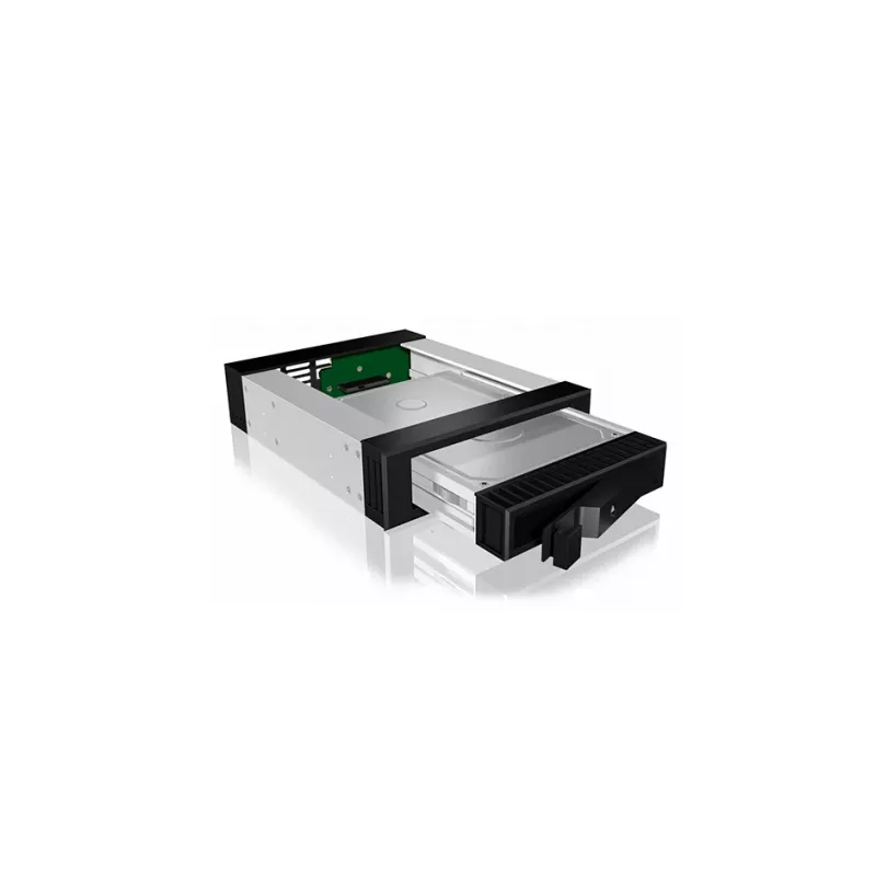 ICY BOX Carrier IB-129SSK-B harde schijf behuizing aluminium, zwart 2,5/3,5 inch