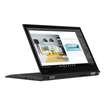 T1A Lenovo ThinkPad X1 Yoga (3rd Gen) refurbished Intel® Core™ i7 i7-8650U hybride (2-in-1) 35,6 cm (14 inch) touchscreen Full HD 16 GB LPDDR3-SDRAM 512 GB SSD Wi-Fi 6 (802.11ax) Windows 11 Pro Duits zwart