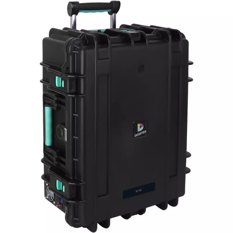 DEQSTER 10-744120 mobiele oplader tablet zwart AC snelladen binnen, buiten