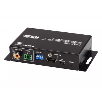 ATEN True 4K HDMI-repeater met audio-embedder en de-embedder