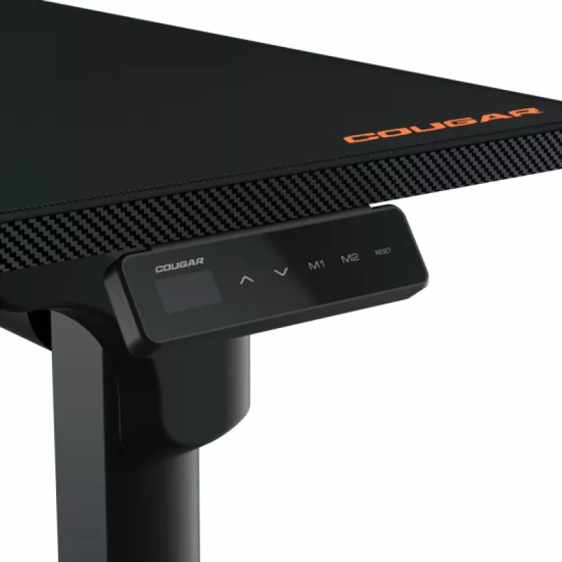 Gamingbureau COUGAR E-GRAV 160 zwart rechthoekig carbon 160x75 cm