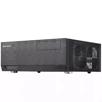 PC-behuizing Silverstone GD09B-C HTPC zwart