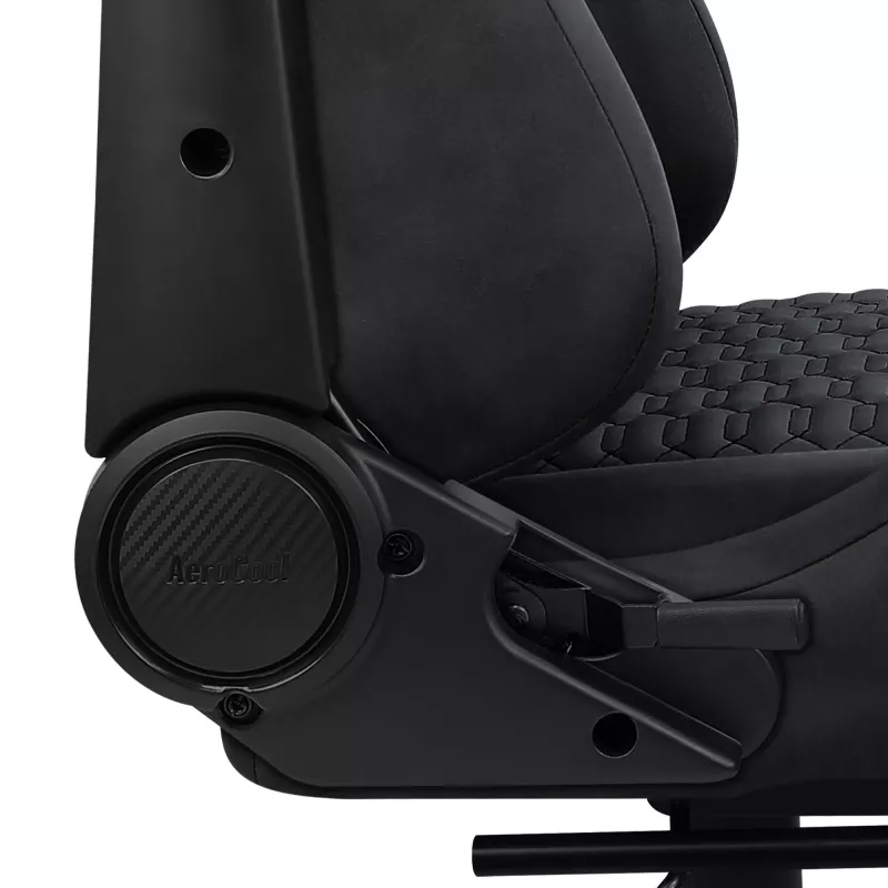 Universele gamingstoel AEROCOOL ROYALSLATEGR — gevoerde zitting, grijs, stalen frame, max. gebruikersgewicht 150 kg
