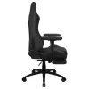 Aerocool ROYALASHBK premium ergonomische gamingstoel met voetsteun Aeroweave-technologie zwart