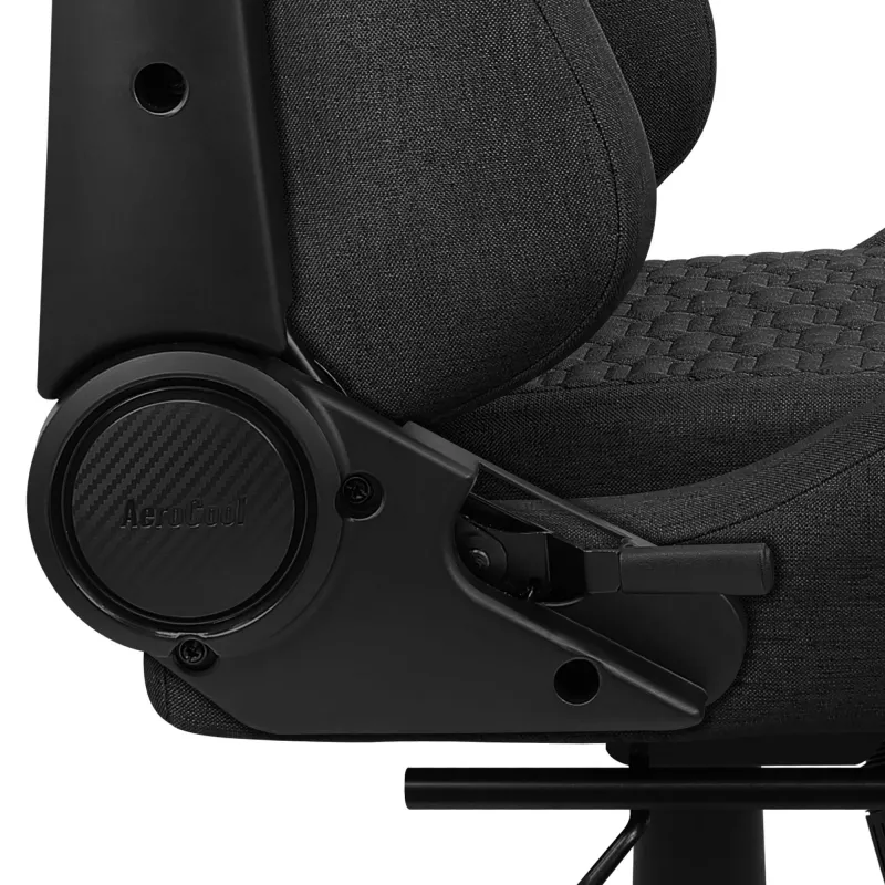 Aerocool ROYALASHBK premium ergonomische gamingstoel met voetsteun Aeroweave-technologie zwart