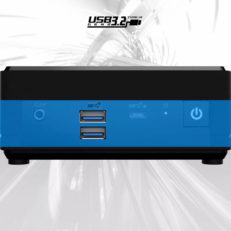 MSI Cubi N ADL-006DE Intel® N N200 4 GB DDR4-SDRAM 128 GB SSD Windows 11 Pro mini-pc zwart