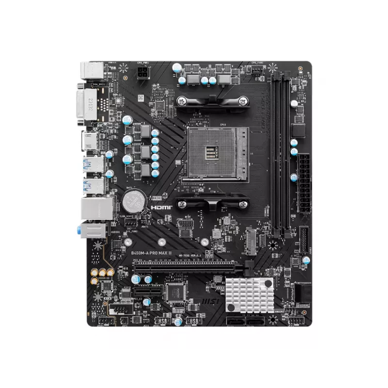 MSI B450M-A PRO MAX II moederbord AMD B450 socket AM4 micro ATX