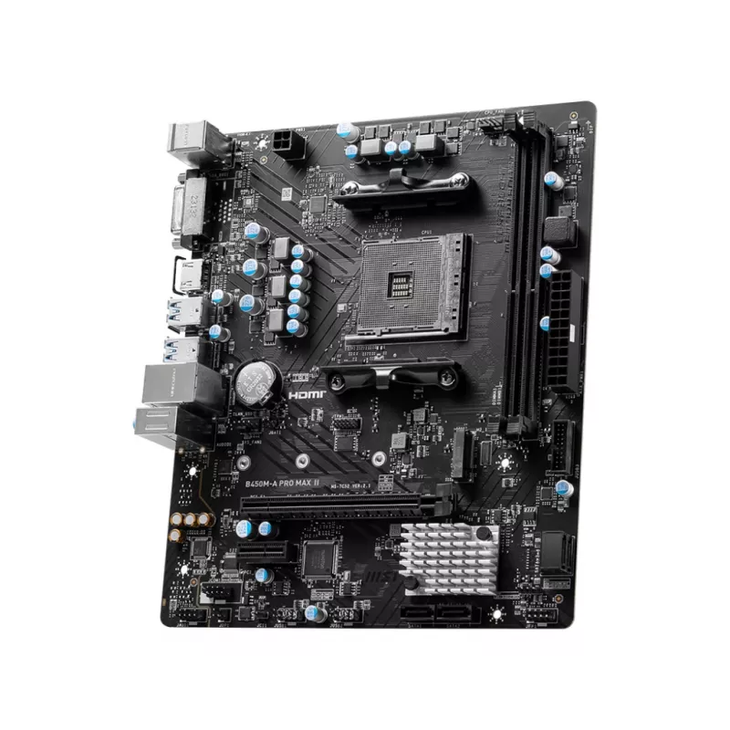 MSI B450M-A PRO MAX II moederbord AMD B450 socket AM4 micro ATX
