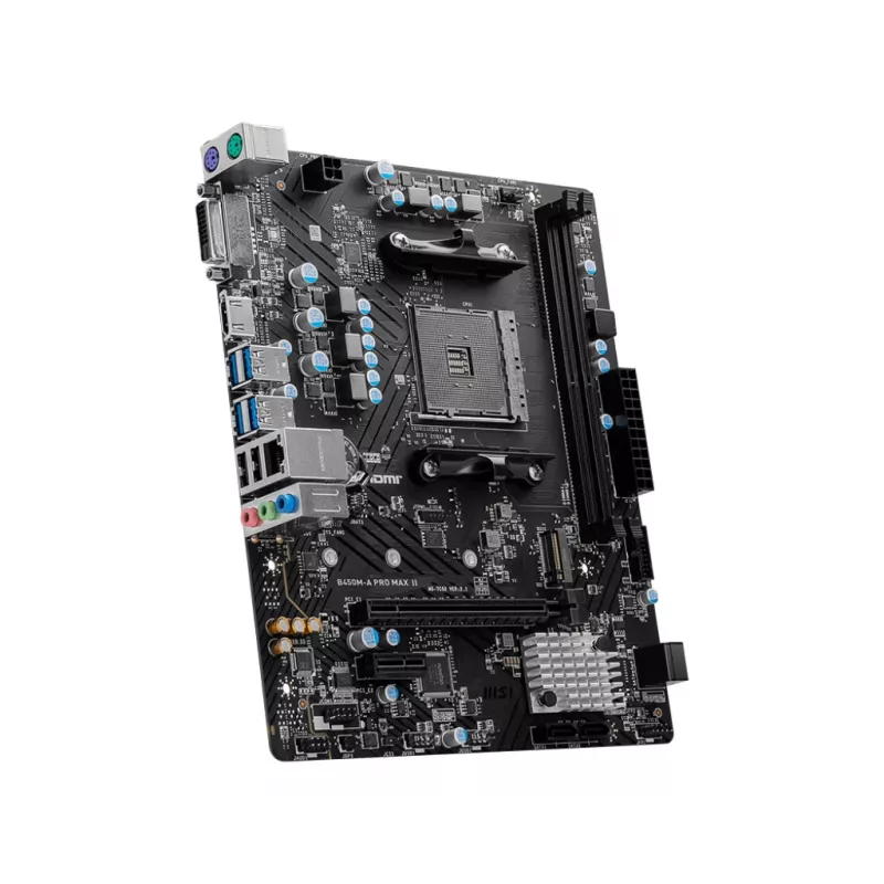 MSI B450M-A PRO MAX II moederbord AMD B450 socket AM4 micro ATX