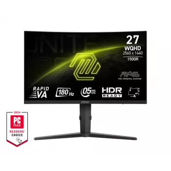 MSI MAG 275CQPFDE computermonitor 68,6 cm (27 inch) 2560 x 1440 pixel Wide Quad HD LCD zwart