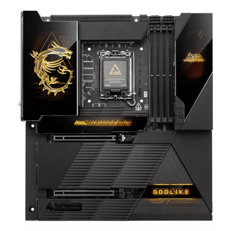 Moederbord MSI MEG Z890 GODLIKE - Z890-chipset, LGA1851-socket, Extended ATX