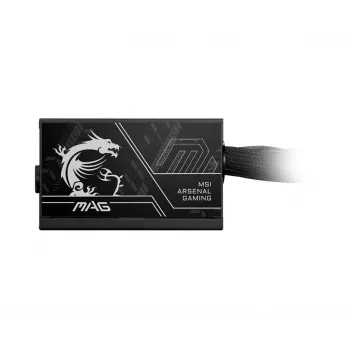 Voeding MSI MAG A750BN PCIE5 II 750 W, 24-pins ATX, non-modulair, 80 PLUS Bronze, 120 mm ventilator, zwart