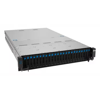 Rackserver ASUS RS520A-E12-RS24U Socket SP5, AMD EPYC 9004, 1 CPU, 24x DDR5 DIMM, max. 6,14 TB, 2U, 26x 2,5-inch bays, 1600W-voeding