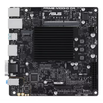 Moederbord ASUS PRIME N100I-D D4, Intel chipset, NA socket, mini ITX