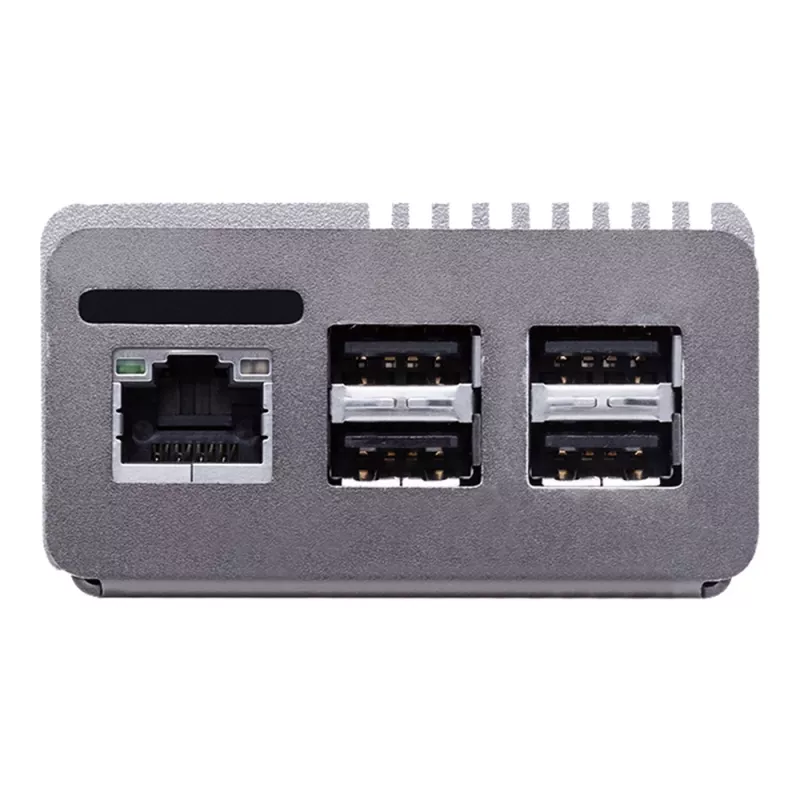 Computerbehuizing ASUS Tinker Fanless – aluminium, zilver, passief gekoelde behuizing
