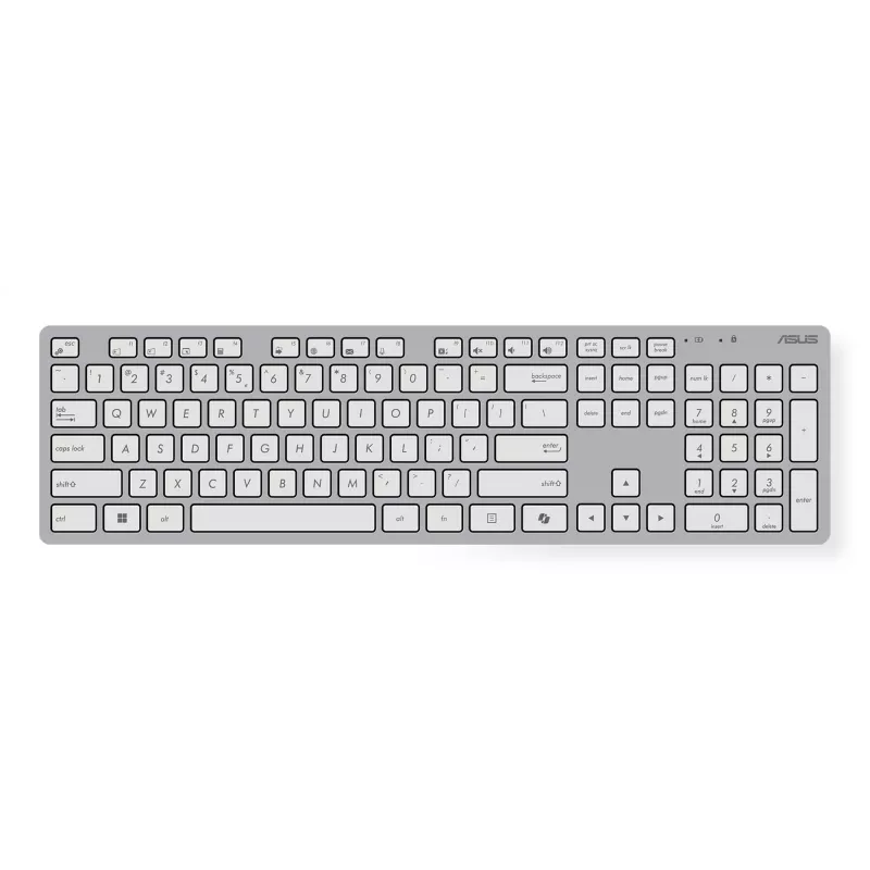 Draadloze toetsenbord- en muisset ASUS W5000 Russische layout wit