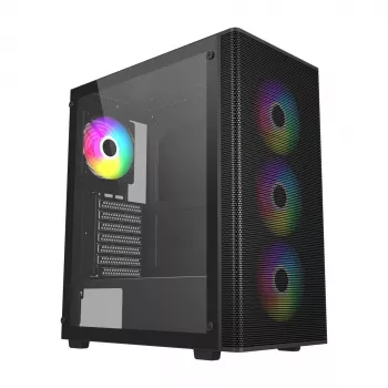 FSP M220-BA behuizing midi-tower mATX, ATX zwart ARGB