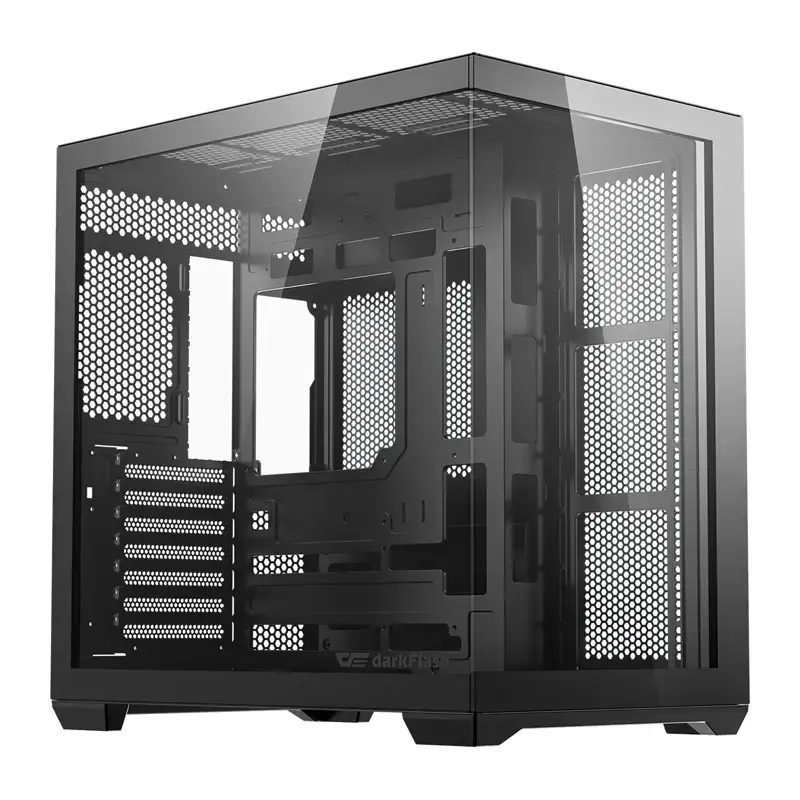 Computerbehuizing Darkflash C280 (zwart) met 7 voorgeïnstalleerde ventilatoren