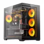 Computerbehuizing Darkflash C280 (zwart) met 7 voorgeïnstalleerde ventilatoren