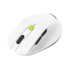 Muis ASUS MD105 /VT-GN — rechtshandig RF draadloos + Bluetooth, 2400 DPI, scrollwiel, op batterij, wit/groen