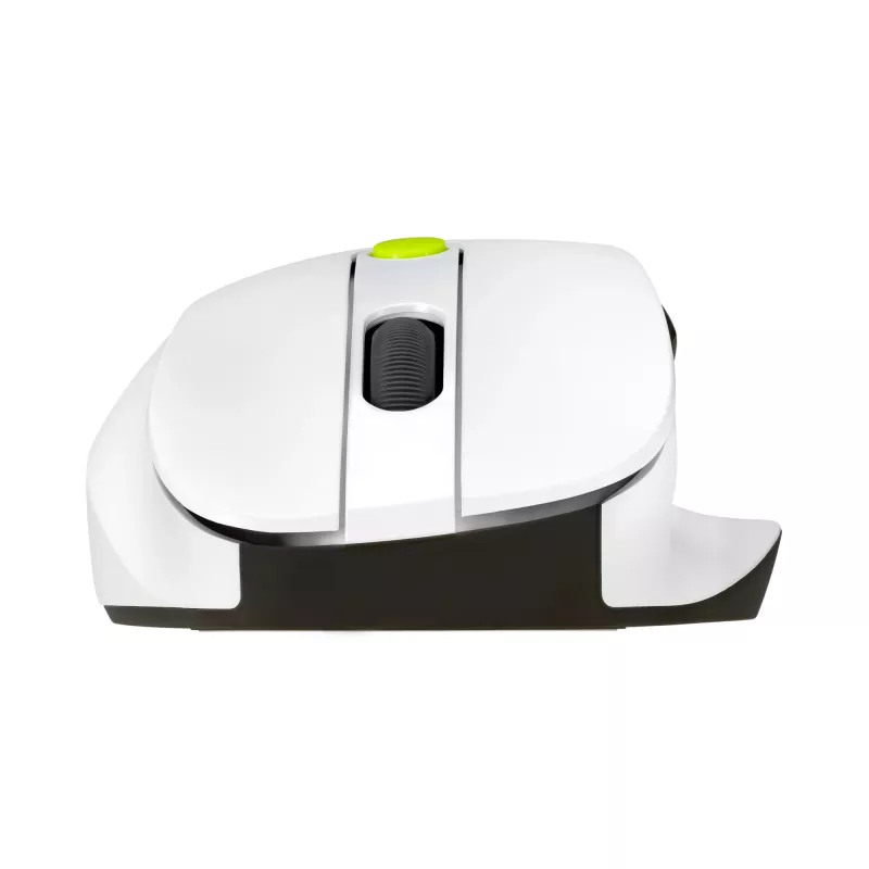 Muis ASUS MD105 /VT-GN — rechtshandig RF draadloos + Bluetooth, 2400 DPI, scrollwiel, op batterij, wit/groen