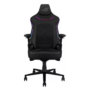 Universele gamingstoel ASUS ROG Courser — gevoerde zitting, max. gewicht 136 kg, zitting 670×700 mm, minimale hoogte 140 cm, zwart