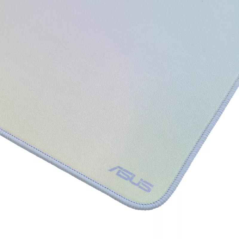 Muispad ASUS PS102, polyester in A4-formaat, parelmoerkleur, genaaide randen, antislip ondergrond