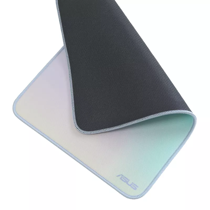 Muispad ASUS PS102, polyester in A4-formaat, parelmoerkleur, genaaide randen, antislip ondergrond