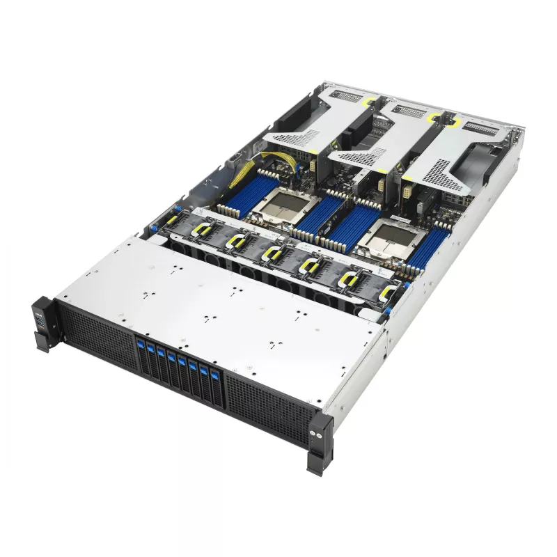 ASUS RS720A-E13-RS8U Socket SP5 rack (2U) zwart, zilver
