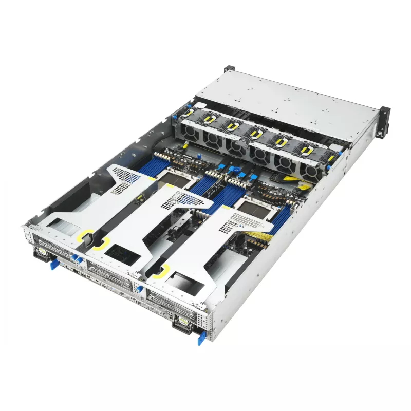 ASUS RS720A-E13-RS8U Socket SP5 rack (2U) zwart, zilver